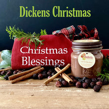 Load image into Gallery viewer, Dickens Christmas is our best-selling holiday candle.  Fruity and spicy bouquet to give your home Christmas cheer all season.
