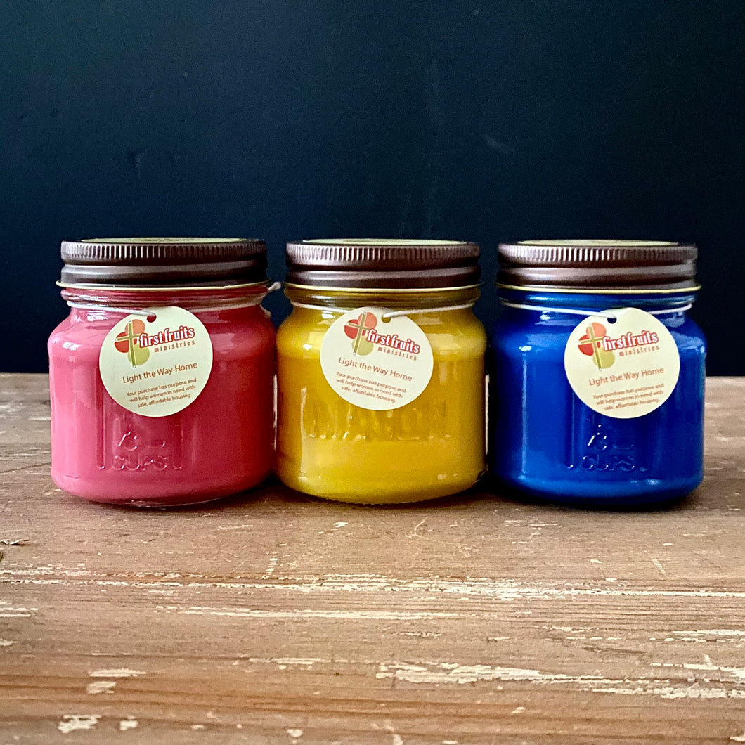 Light The Way Home by First Fruits Ministries. Pick your three favorites from our scented candle selection. 